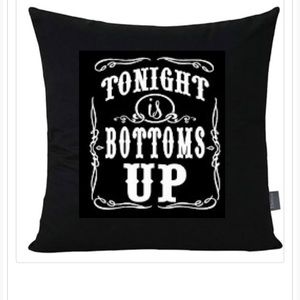 Bottoms up throw pillow